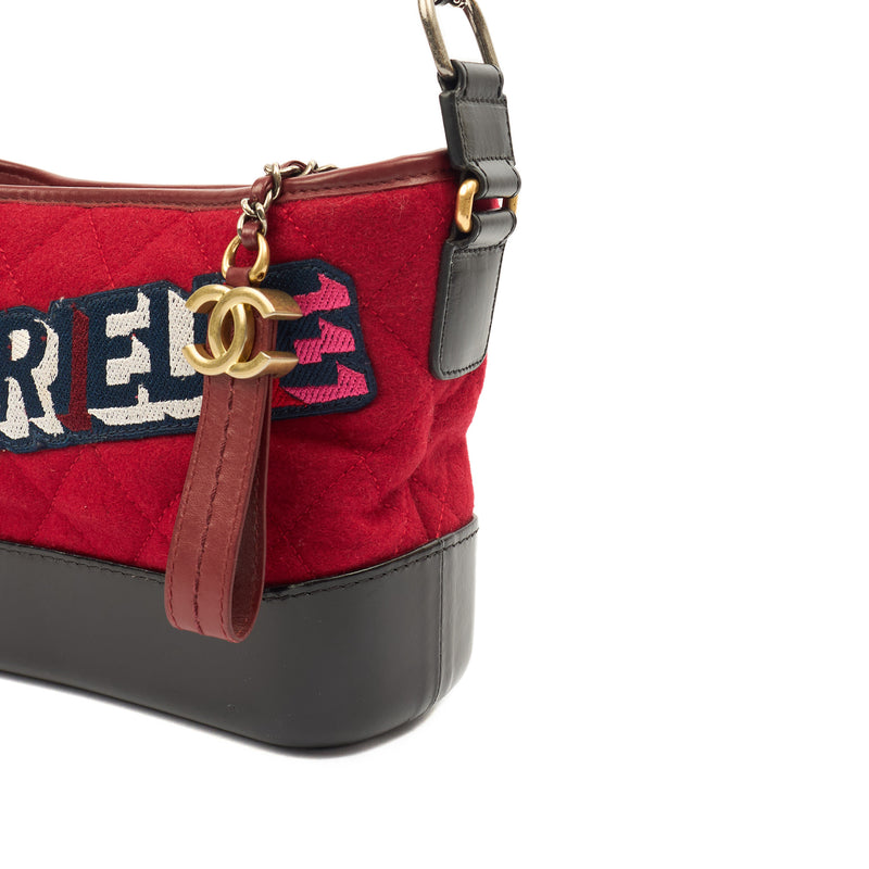 Picture of Chanel Cross Body Gabrielle Hobo - Small in Red, Fabric