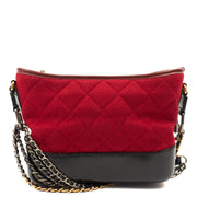 Picture of Chanel Cross Body Gabrielle Hobo - Small in Red, Fabric