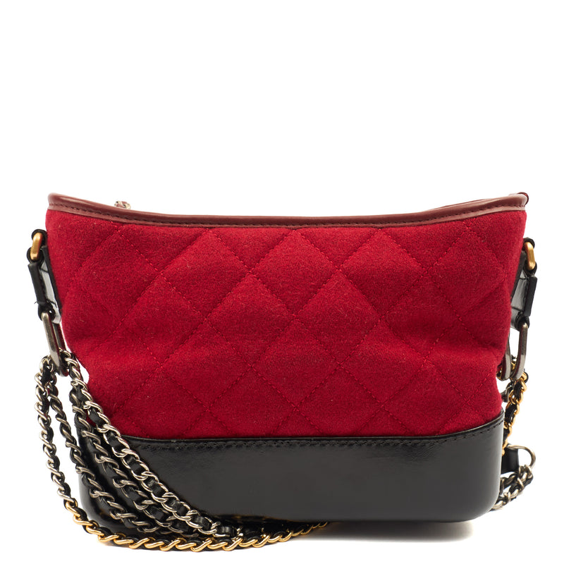 Picture of Chanel Cross Body Gabrielle Hobo - Small in Red, Fabric