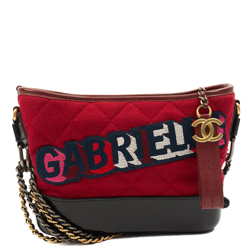Picture of Chanel Cross Body Gabrielle Hobo - Small in Red, Fabric
