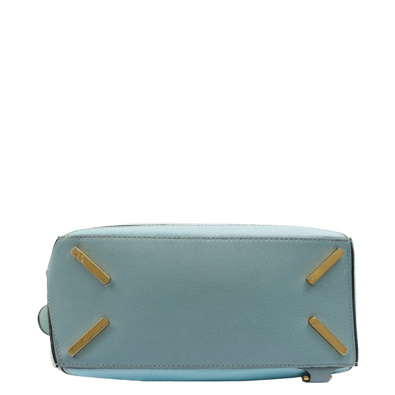 Picture of Loewe Cross Body Puzzle - Medium in Blue, Leather