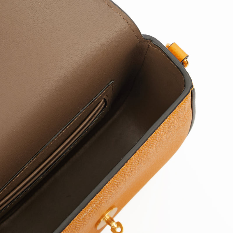 Picture of Mulberry Cross Body Darley Shoulder Bag - Small  in Deep Amber, Leather
