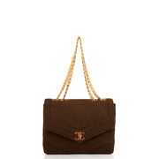 Picture of Chanel Shoulder Bag Vintage Flap Bag  in Green, Fabric