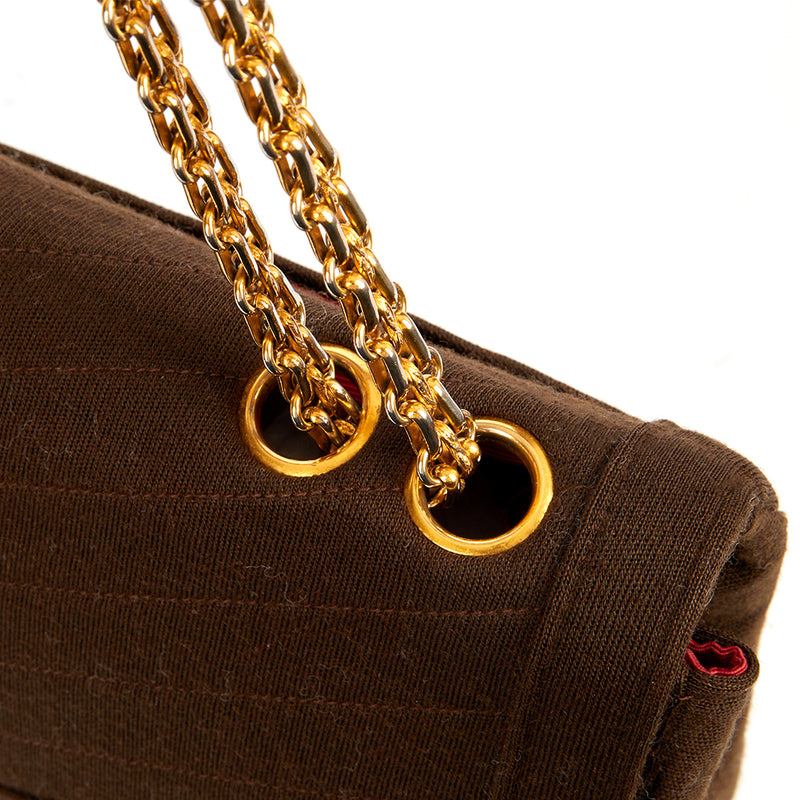 Picture of Chanel Shoulder Bag Vintage Flap Bag  in Green, Fabric