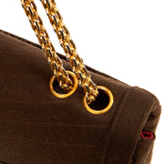 Picture of Chanel Shoulder Bag Vintage Flap Bag  in Green, Fabric