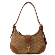 Picture of Coach Shoulder Bag Hampton Hobo Bag in Brown, Leather