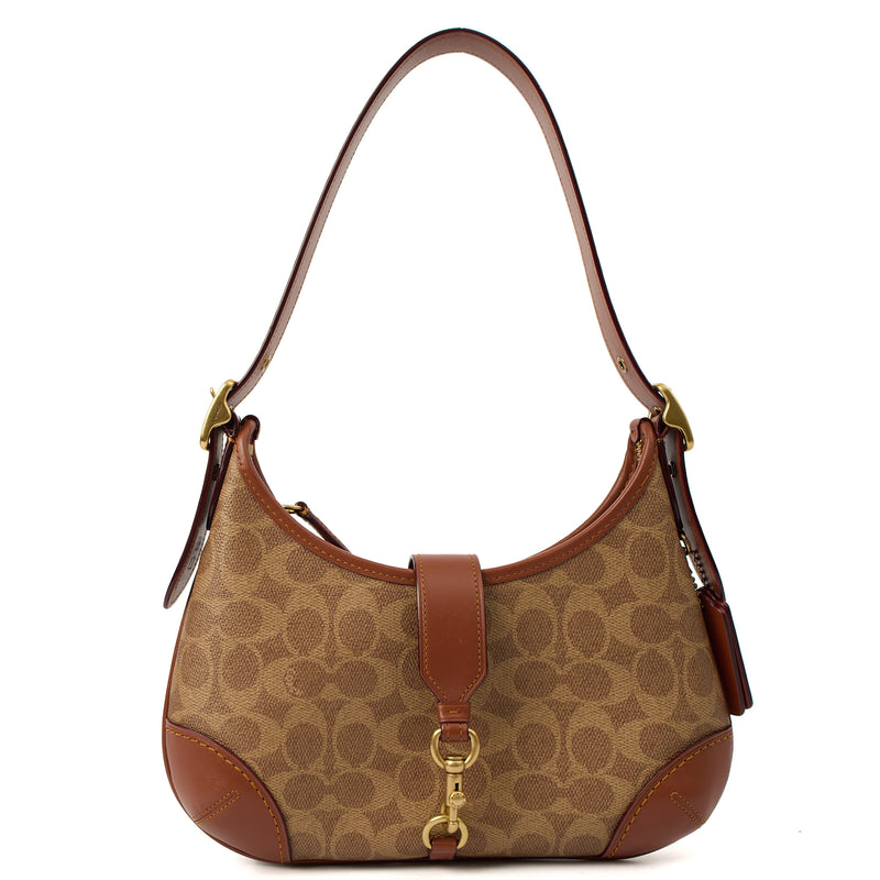 Picture of Coach Shoulder Bag Hampton Hobo Bag in Brown, Leather