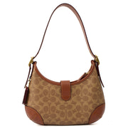 Picture of Coach Shoulder Bag Hampton Hobo Bag in Brown, Leather