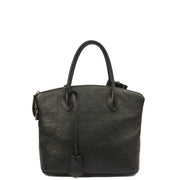 Picture of Louis Vuitton Tote Lockit - MM in Black, Calfskin Leather