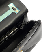 Picture of Valentino Top Handle Roman Stud The Handle Bag - Small in Black, Calfskin