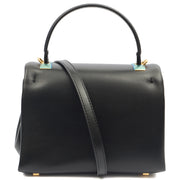 Picture of Valentino Top Handle Roman Stud The Handle Bag - Small in Black, Calfskin