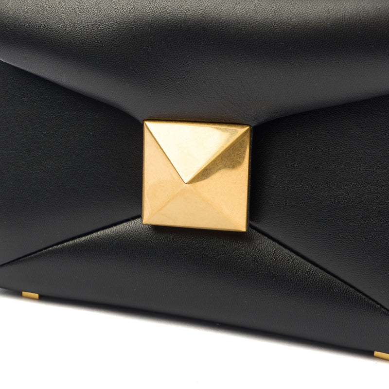Picture of Valentino Top Handle Roman Stud The Handle Bag - Small in Black, Calfskin