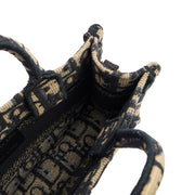 Picture of Christian Dior Mini Bag Book Tote- Mini  in Blue, Dior Oblique Embroidery