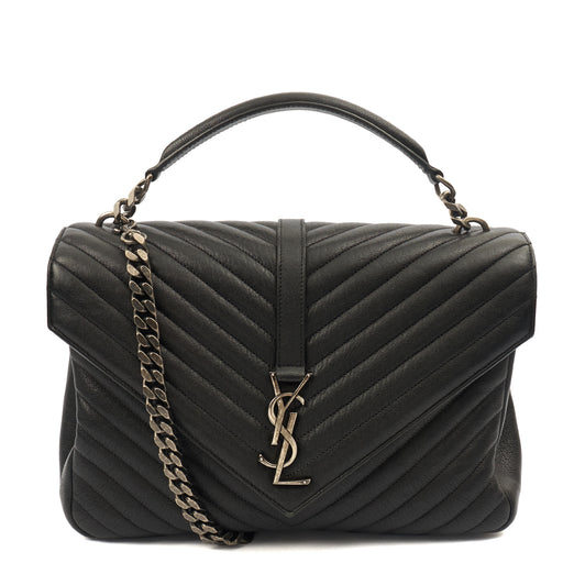Picture of Saint Laurent Shoulder Bag College - Medium in Black, Leather