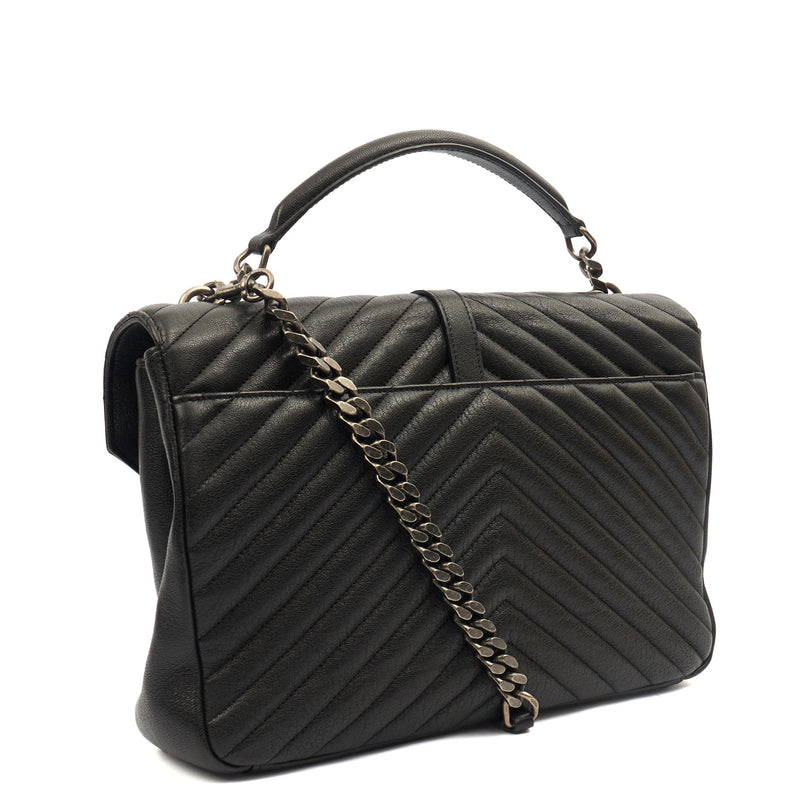 Picture of Saint Laurent Shoulder Bag College - Medium in Black, Leather