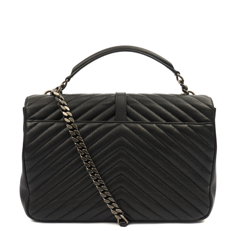 Picture of Saint Laurent Shoulder Bag College - Medium in Black, Leather