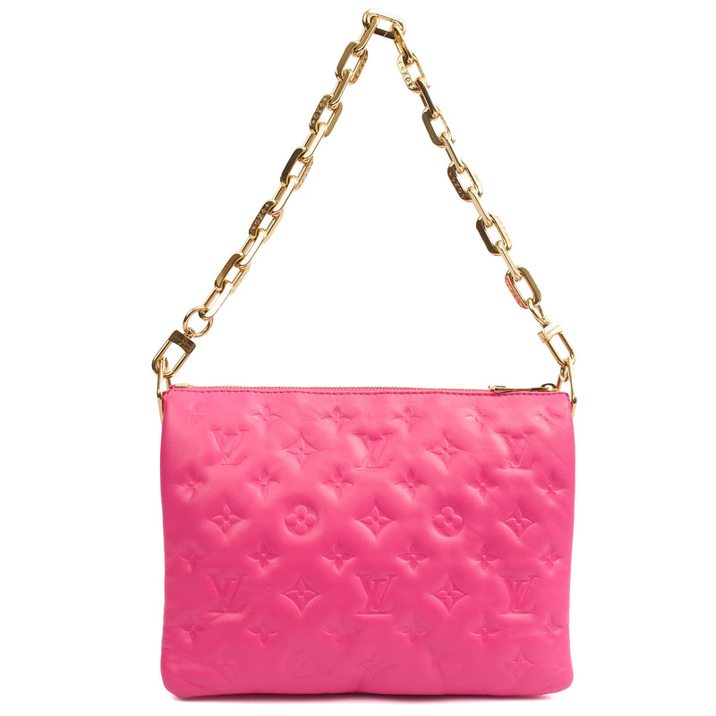 Picture of Louis Vuitton Shoulder Bag Coussin MM in Pink, Calfskin Leather