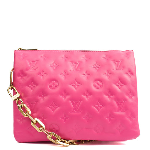 Picture of Louis Vuitton Shoulder Bag Coussin MM in Pink, Calfskin Leather