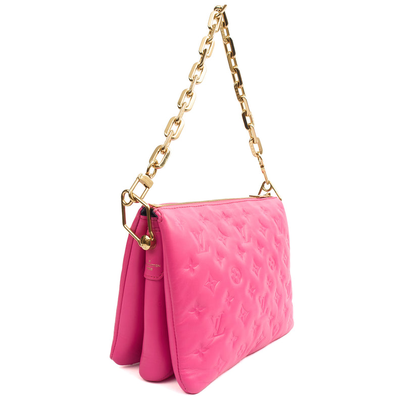Picture of Louis Vuitton Shoulder Bag Coussin MM in Pink, Calfskin Leather