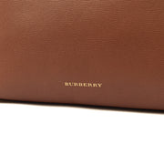 Picture of Burberry Tote Banner - Medium in Brown, Leather