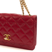 Picture of Chanel Cross Body Pearl Crush Wallet on Chain in Red, Lambskin Leather