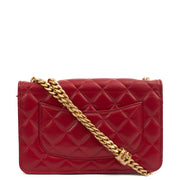 Picture of Chanel Cross Body Pearl Crush Wallet on Chain in Red, Lambskin Leather