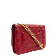 Picture of Chanel Cross Body Pearl Crush Wallet on Chain in Red, Lambskin Leather