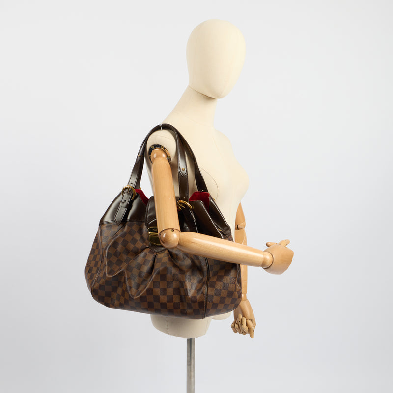 Louis Vuitton Shoulder Bag Sistina MM in Damier, Canvas