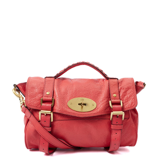 Picture of Mulberry Tote Alexa in Lipstick Red, Calfskin Leather