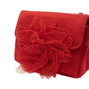 Picture of Chanel Mini Bag Camellia Clutch in Red, Fabric