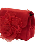 Picture of Chanel Mini Bag Camellia Clutch in Red, Fabric