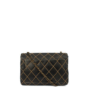 Picture of Chanel Shoulder Bag Wildstitch Flap Bag in Black, Leather