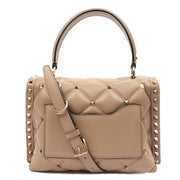 Picture of Valentino Top Handle CandyStud Top Handle in Pink, Calfskin