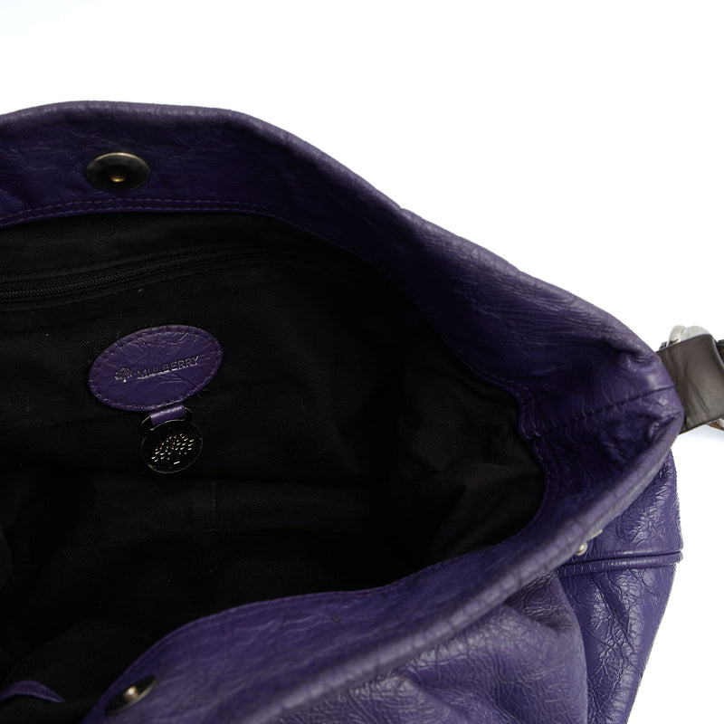 Picture of Mulberry Tote Mitzy Hobo in Purple, Patent Leather