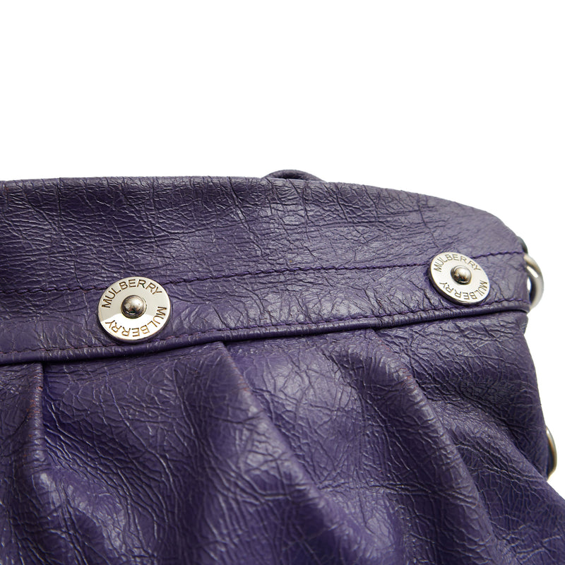 Picture of Mulberry Tote Mitzy Hobo in Purple, Patent Leather
