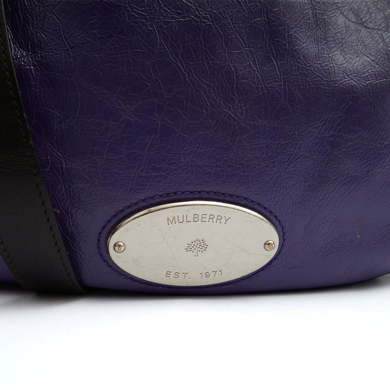 Picture of Mulberry Tote Mitzy Hobo in Purple, Patent Leather