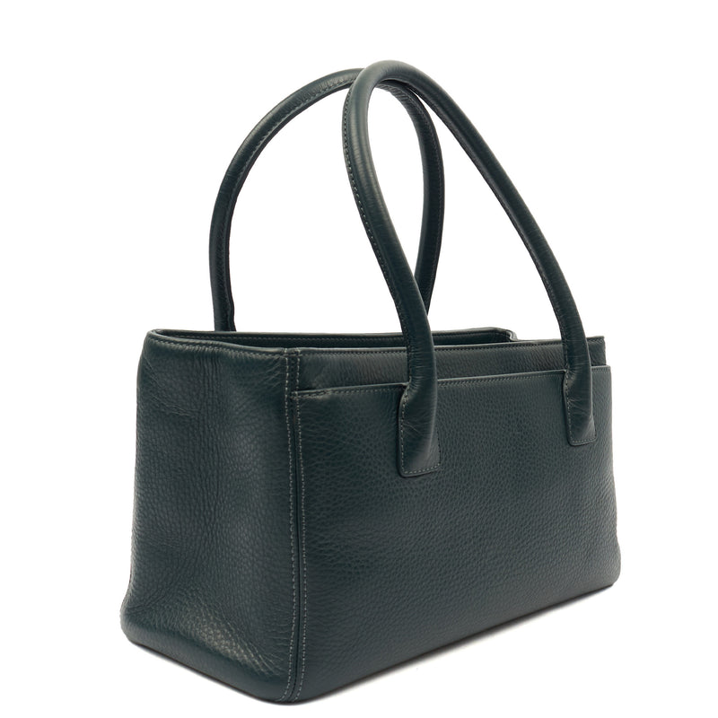 Picture of Chanel Tote Executive Cerf Tote- Small in Blue, Calfskin Leather