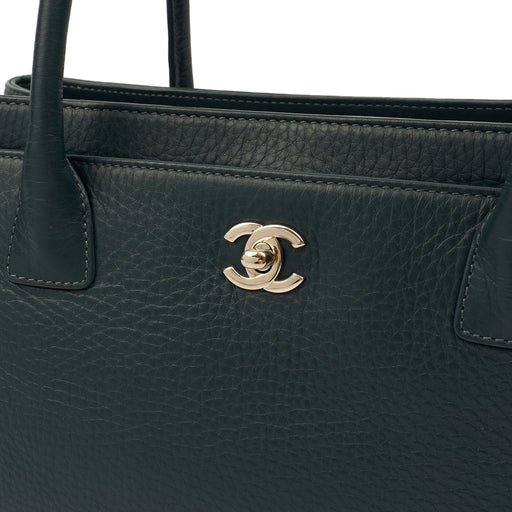Picture of Chanel Tote Executive Cerf Tote- Small in Blue, Calfskin Leather