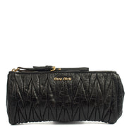 Picture of Miu Miu Clutch Matelasse Clutch in Black, Exotic Effect Leather