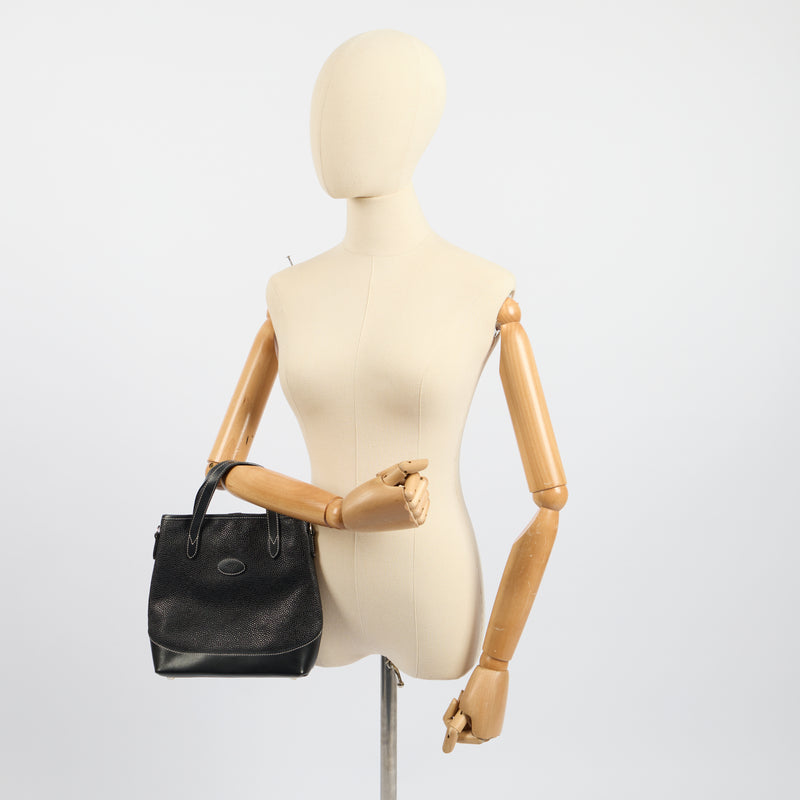 Mulberry Tote Vintage Tote  in Black, Scotchgrain