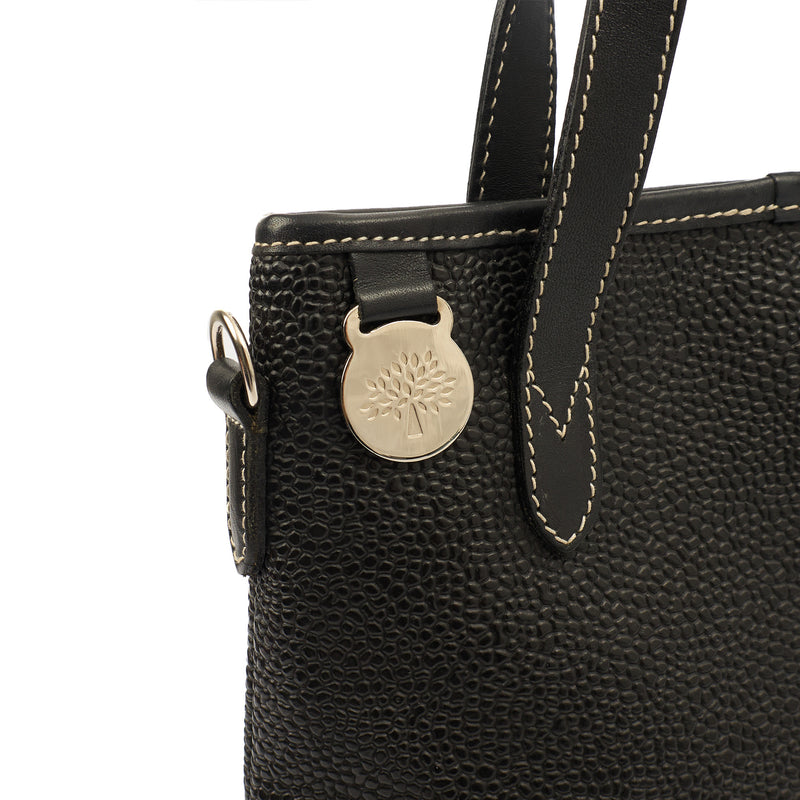 Picture of Mulberry Tote Vintage Tote  in Black, Scotchgrain