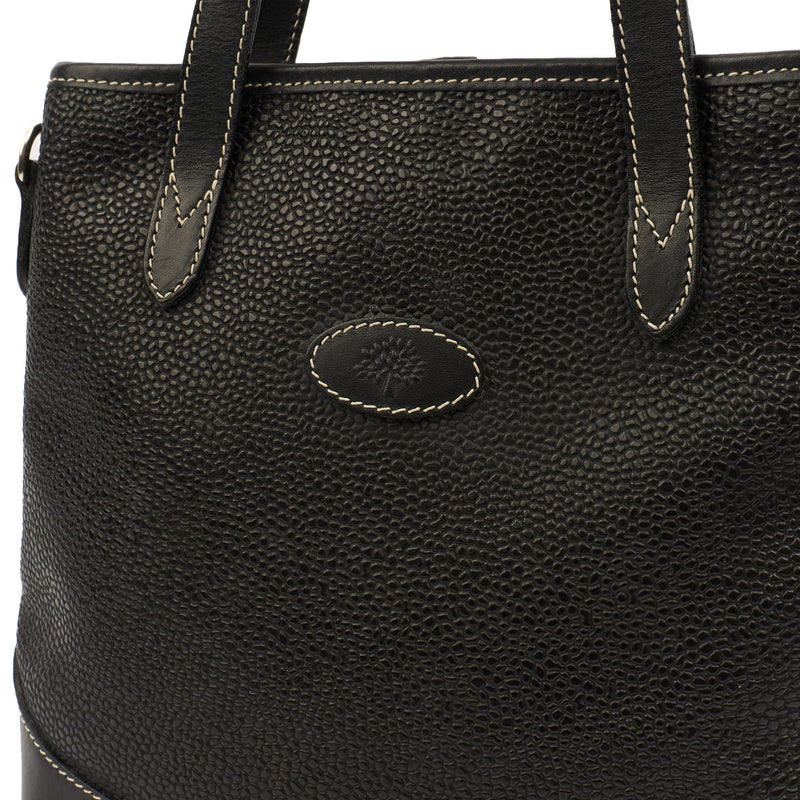 Picture of Mulberry Tote Vintage Tote  in Black, Scotchgrain
