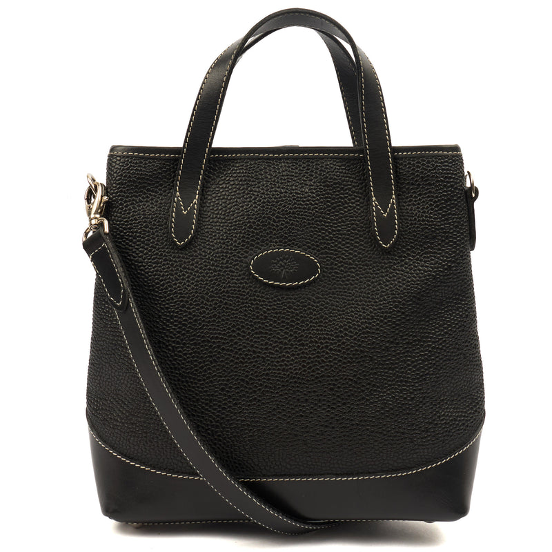 Picture of Mulberry Tote Vintage Tote  in Black, Scotchgrain