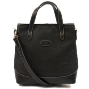 Picture of Mulberry Tote Vintage Tote  in Black, Scotchgrain