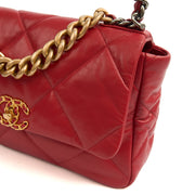 Picture of Chanel Shoulder Bag Chanel 19 in Red, Calfskin Leather