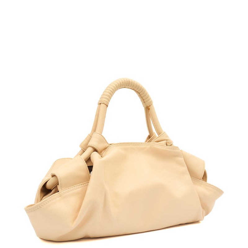 Picture of Loewe Top Handle Aire Tote in Cream, Leather