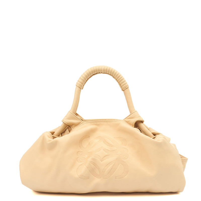 Picture of Loewe Top Handle Aire Tote in Cream, Leather