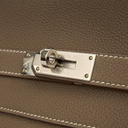 Picture of Hermes Cross Body Kelly Messenger in Etoupe, Togo Leather