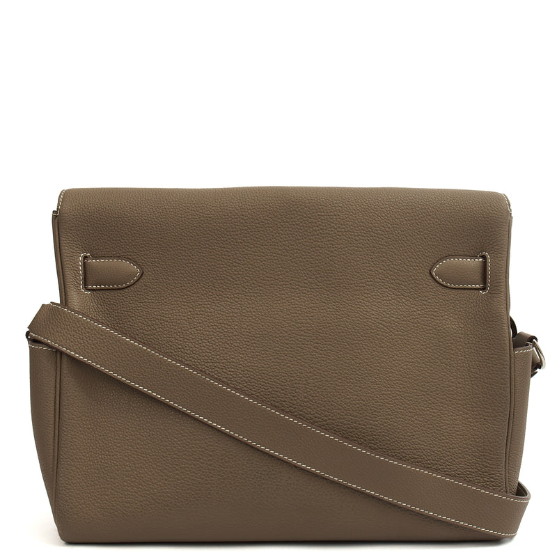 Picture of Hermes Cross Body Kelly Messenger in Etoupe, Togo Leather