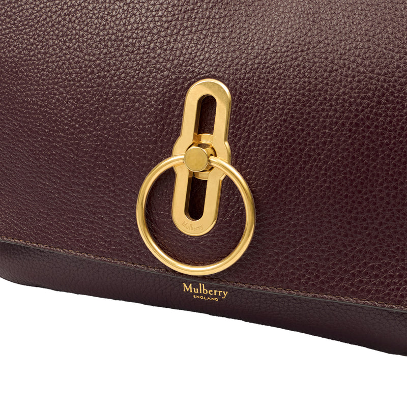 Picture of Mulberry Satchel Amberley in Oxblood, Leather